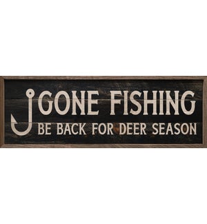 Be Back For Deer Season Hook Black